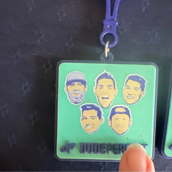 Dude Perfect MyBooster.com Keychain Bag Clip Vinyl Fundraiser Logo Lot Of 5 - Picture 2 of 10